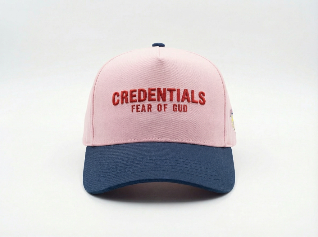 Pink Fear of Gud: Credentials Hat
