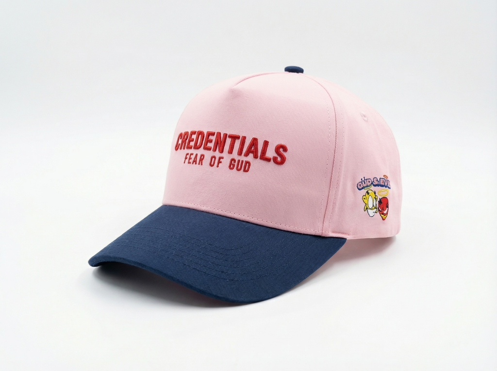 Pink Fear of Gud: Credentials Hat