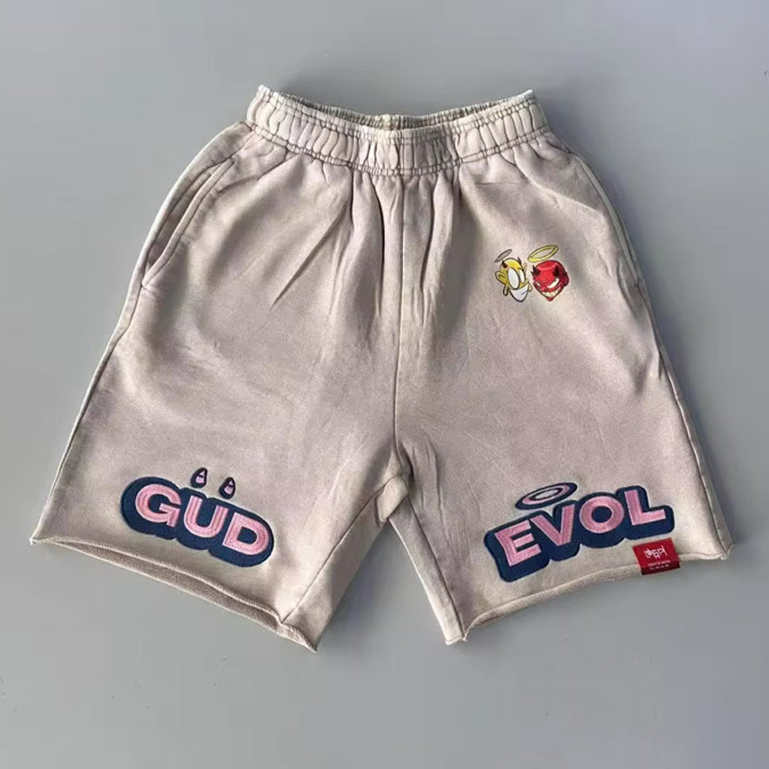 Beige Duality Shorts: Ltd Edition